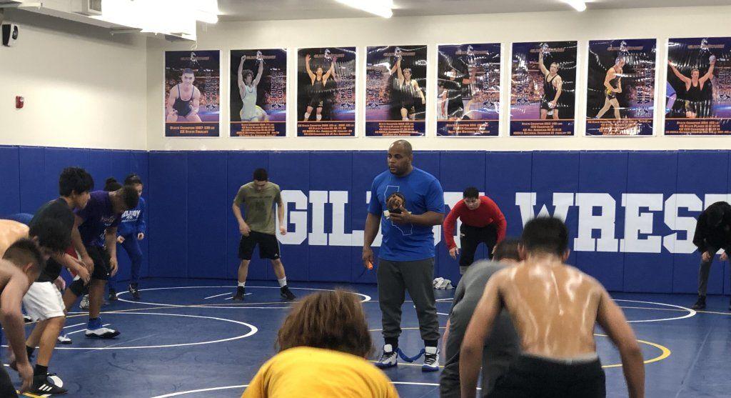 Cormier taking his students through some drills. Credits to Darren Sabedra-Bay Area News Group