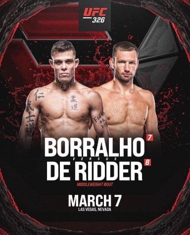 Caio vs De Ridder in the works for UFC 326