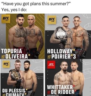 Absolute cinema. Which fight you looking most forward to ?