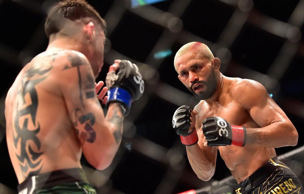 Deiveson Figueiredo in his last bout against Flyweight Champion Brandon Moreno. Credits to:  Jason da Silva - USA TODAY Sports.