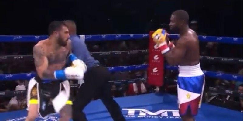 A Brawl Erupts after Floyd Mayweather vs. John Gotti Gets Called Off By the Referee