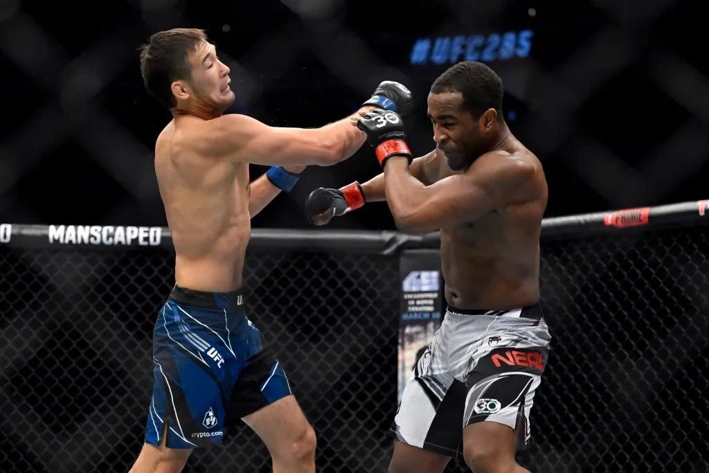 Geoff Neal and Shavkhat Rakhmonov going to war at UFC 285. Credits to: AP Photo - David Becker.