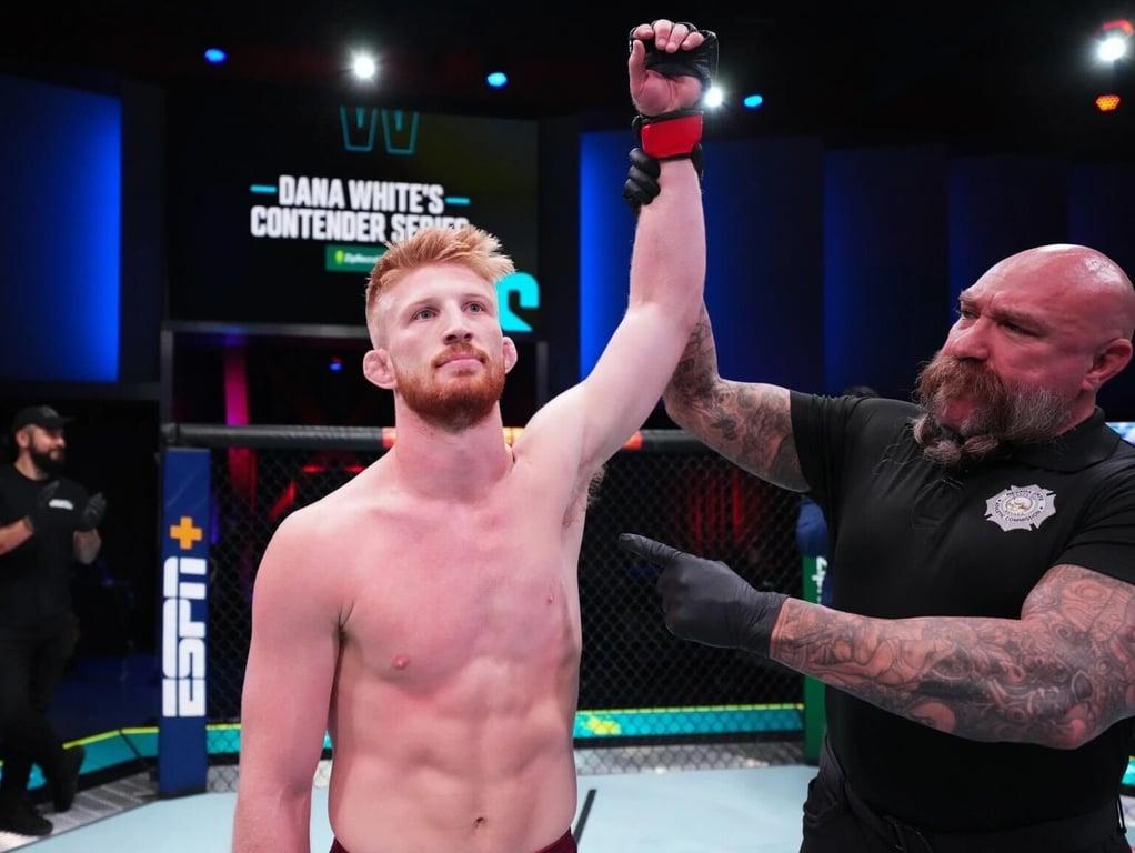 Bo Nickal after an Dana White's Contender Sereis win. Credits to: Zuffa LLC.