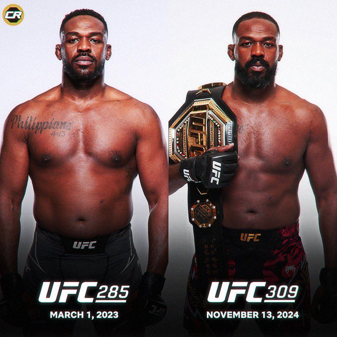 Jon Jones looks in better shape in this fight compared to his last fight 