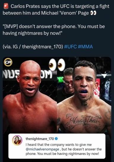 MVP vs. Prates in the works! 