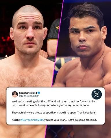 Sean Strickland vs. Paulo Costa seems to be in the works