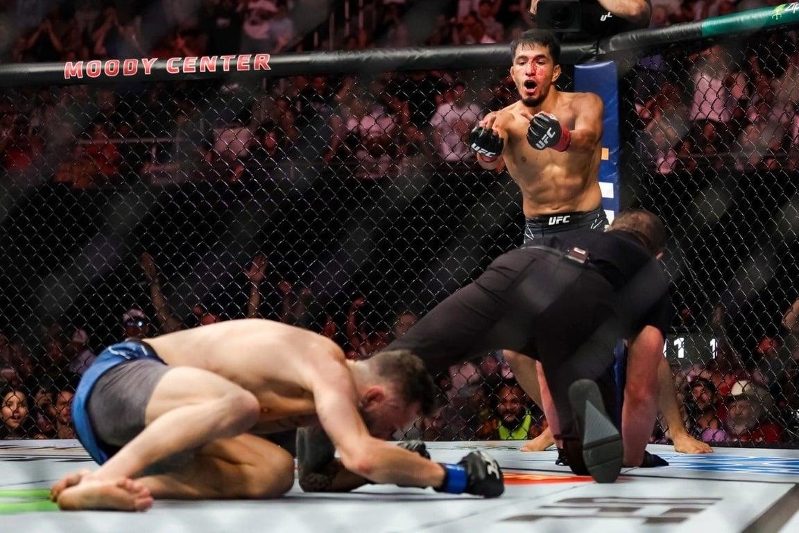 Adrian Yanez earning some extra cash. Credits to: Zuffa LLC.