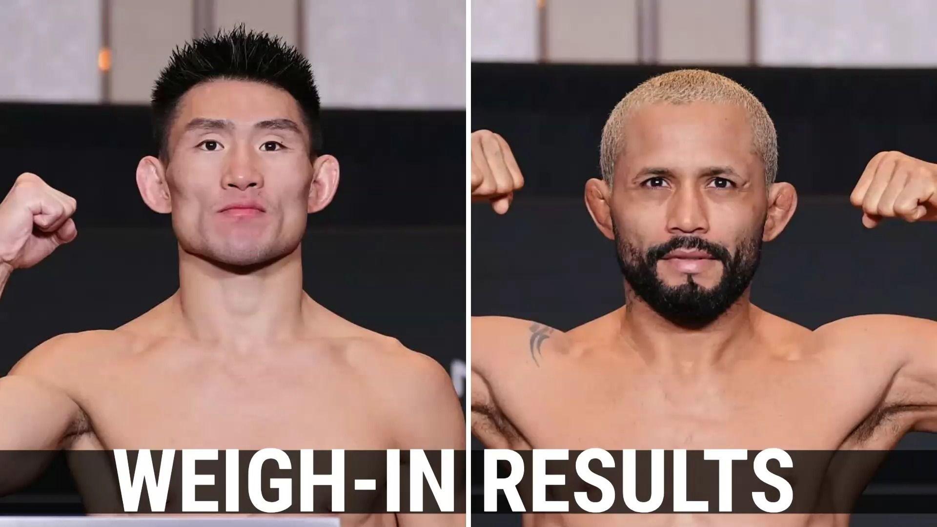 UFC Macau Weigh-In Results