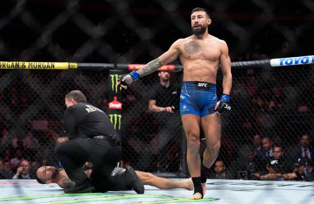  Chris Gutierrez after defeating former Lightweight champion Frankie Edgar. Credits to: Chris Unger-Zuffa LLC.