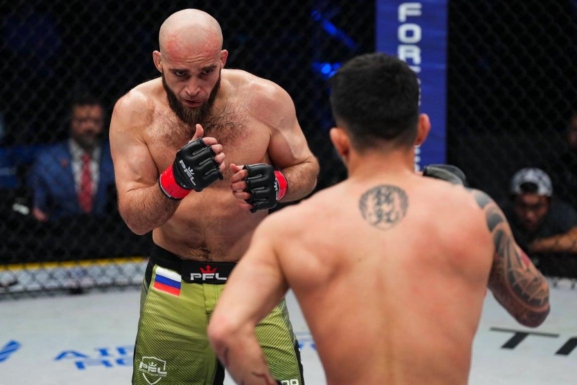 Movlid Khaybulaev wins. Credits to: PFL.