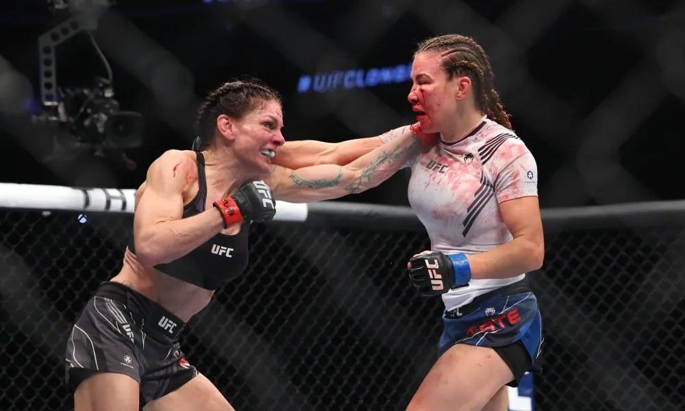 Murphy bloodies Tate. Credits to: Ed Mulholland-USA TODAY Sports.