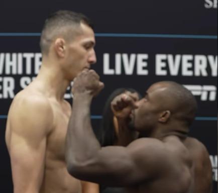 Height comparison between Cam Rowston and Torrez Finney ahead of their tomorrow's fight at DWCS 2024 Week2.