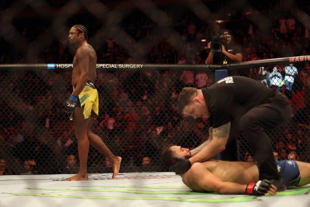 Ryan Spann after knocking out Dominick Reyes at UFC 281. Credits to: Jamie Squire-Zuffa LLC.