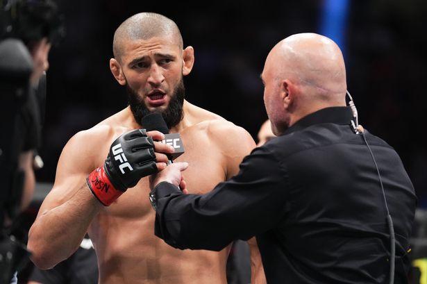 Khamzat Chimaev wanting to kill everybody. Credits to: Zuffa LLC.