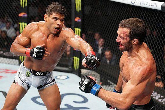 Paulo Costa during his win over Luke Rockhold Credits to: Sherdog