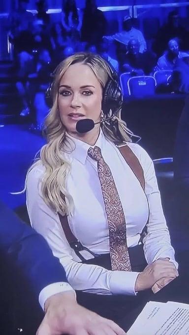 Has the delicious Laura Sanko blossomed into one of the best fight commentators in the promotion ? 