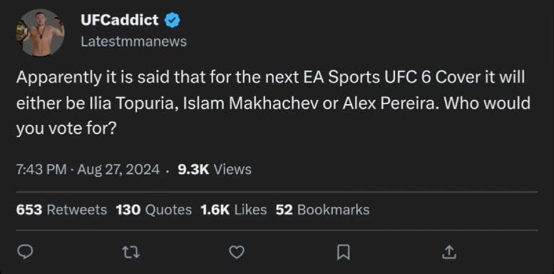 For The Community: Who Should Be The Cover Of EA UFC 6? 