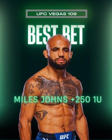 Underdog Best Bet of the Week UFC Vegas 109