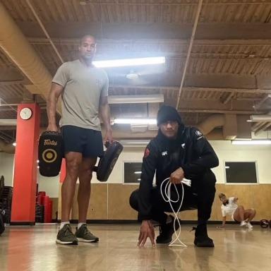 David Goggins and Tony Ferguson training together ahead of UFC 296