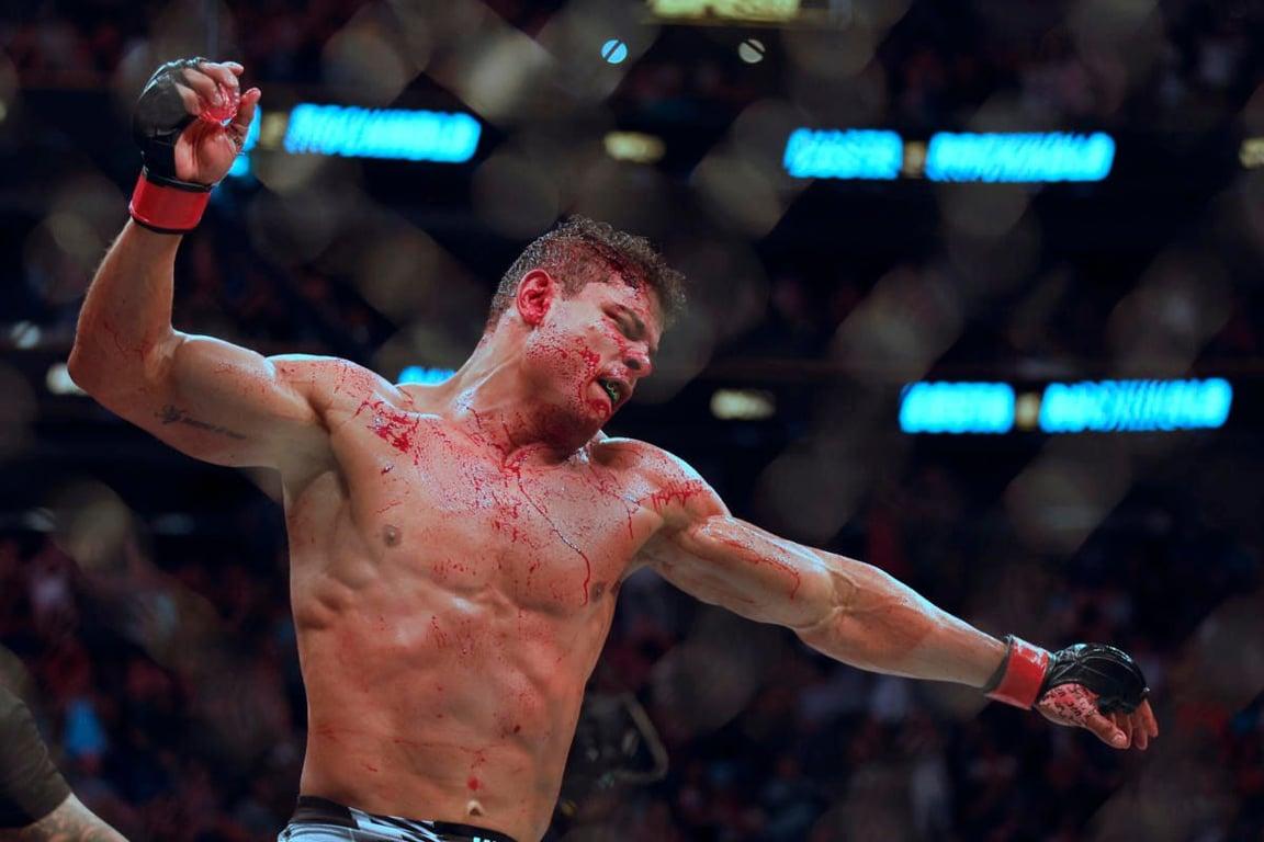 Paulo Costa after his last bout against Luke Rockhold at UFC 278. Credits to: Jeffrey Swinger - USA TODAY Sports.