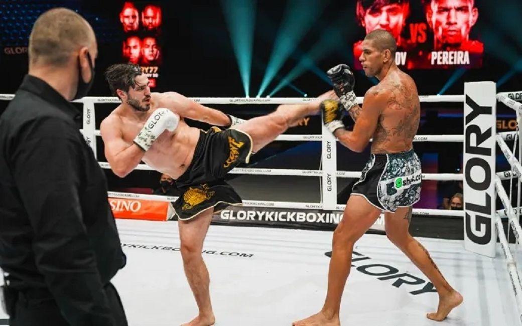 Alex Pereira def. Artem Vakhitov by split decision. Credit: Glory Kickboxing.