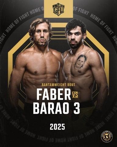 🚨GFL news🚨  Urijah Faber vs. Renan Barao 3 has been booked for GFL, per sources.