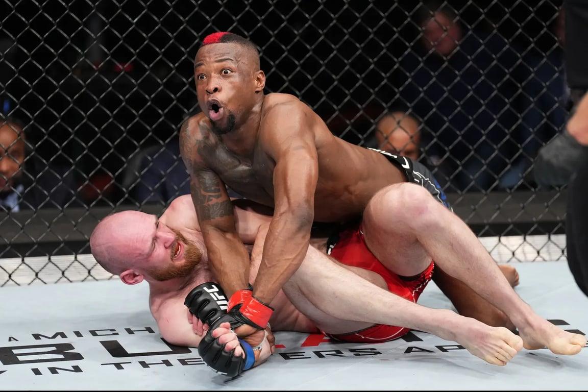 Marc Diakiese enjoying wrestling. Josh Hedges/Getty Images