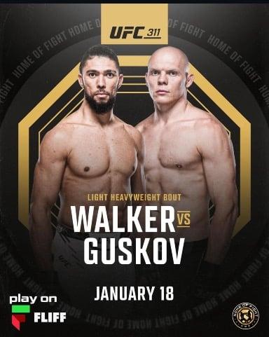 Johnny Walker vs Bogdan Guskov set for January 18th. 