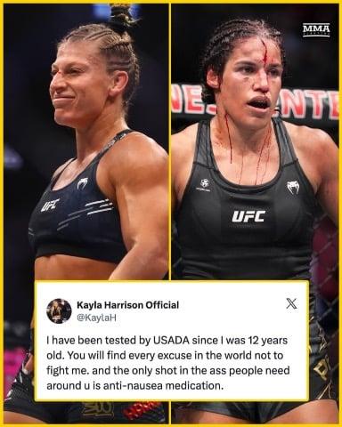 Kayla Harrison Fires back at Juliana Pena 😅
