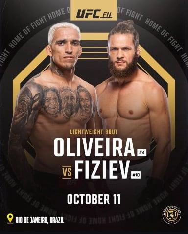 Charles Oliveira 🇧🇷 vs Rafael Fiziev 🇦🇿