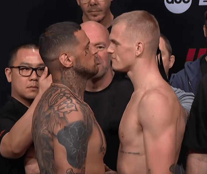 Daniel Rodriguez and Ian Machado Garry face off for their fight this weekend. Photo by Jed I. Goodman.