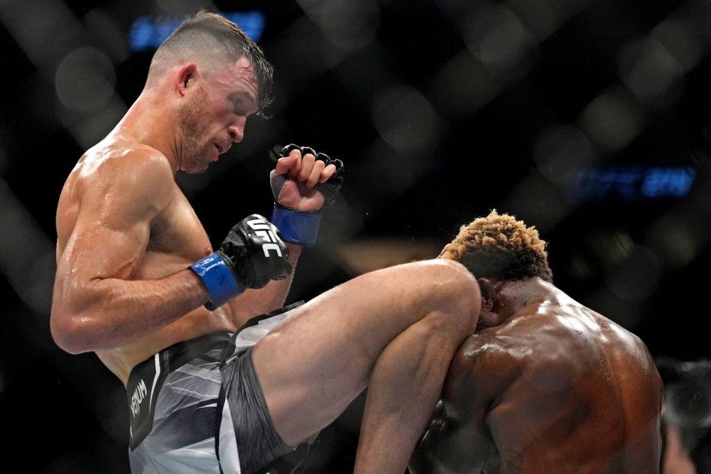 Julian Erosa at UFC 279 beating Hakeem Dawodu. Credits to: Joe Camporeale - USA TODAY Sports.