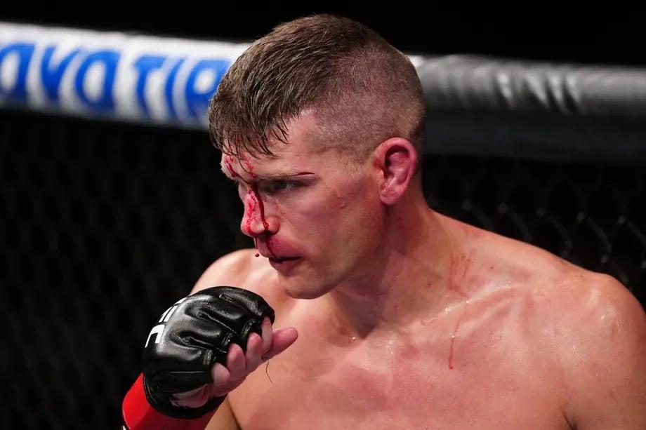 Stephen Thompson after his last bout against Kevin Holland. Credits to: Jeff Bottari - Zuffa LLC.