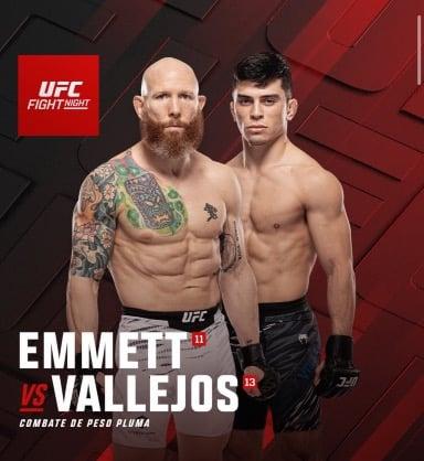 Herb Dean with another great stoppage as Kevin Vallejos wins by TKO over Emmet in main event, what a event!