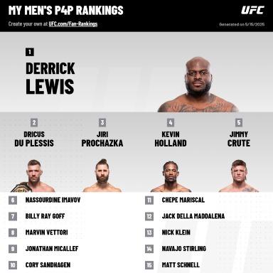I managed to put together my 15 favorite UFC fighters.