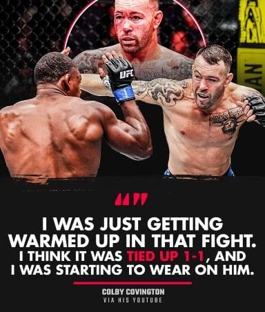 Covington thinks fight was 1-1?!