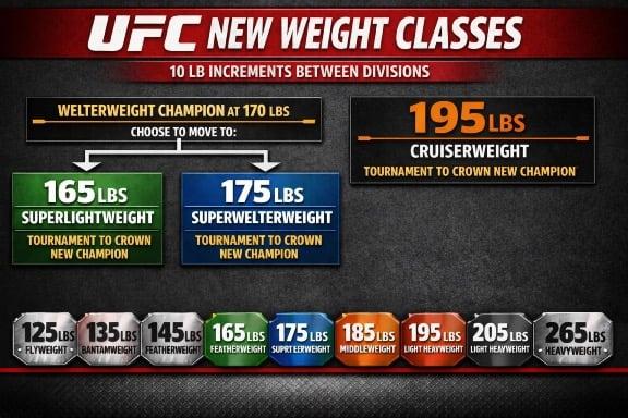 The UFC needs more weight divisions.
