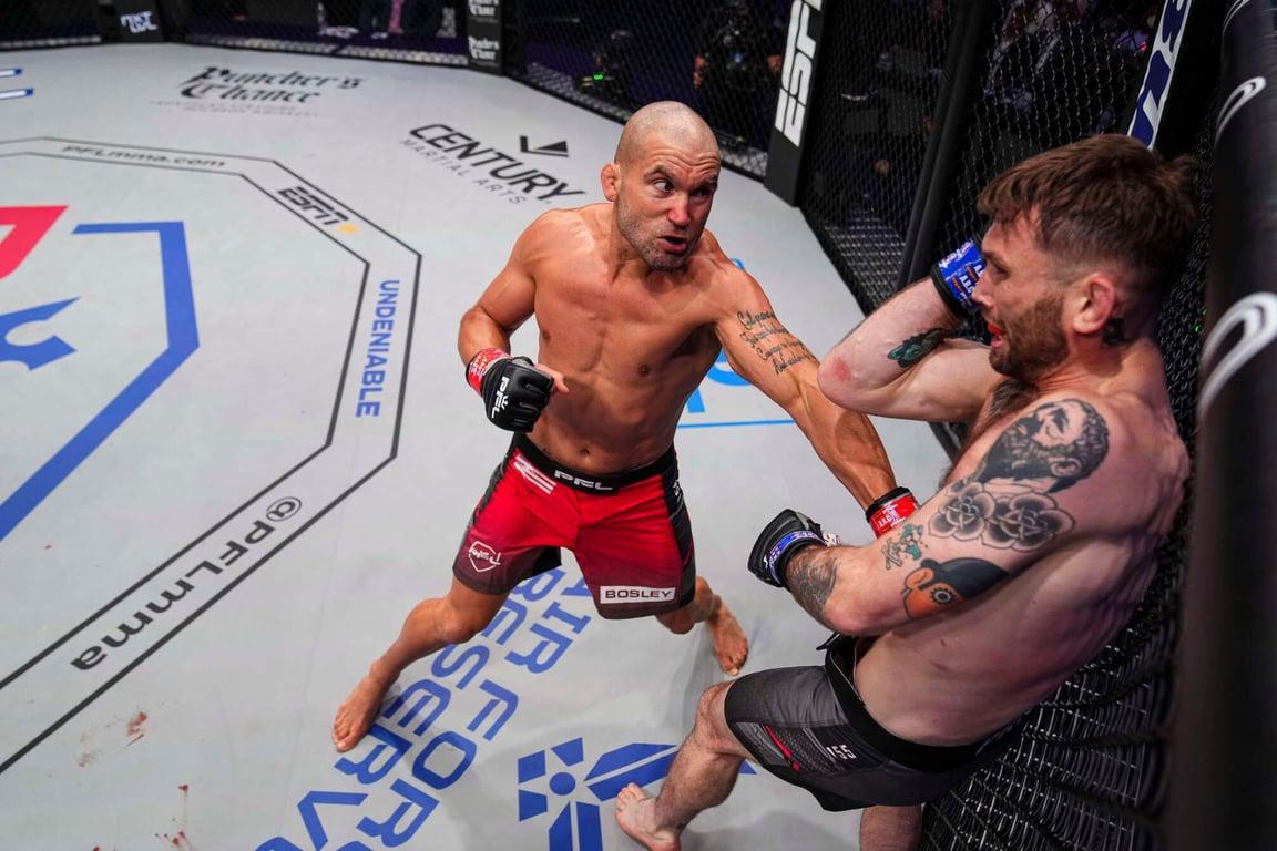 Jeremy Stephens earns his first win since 2018. Credits to: PFL