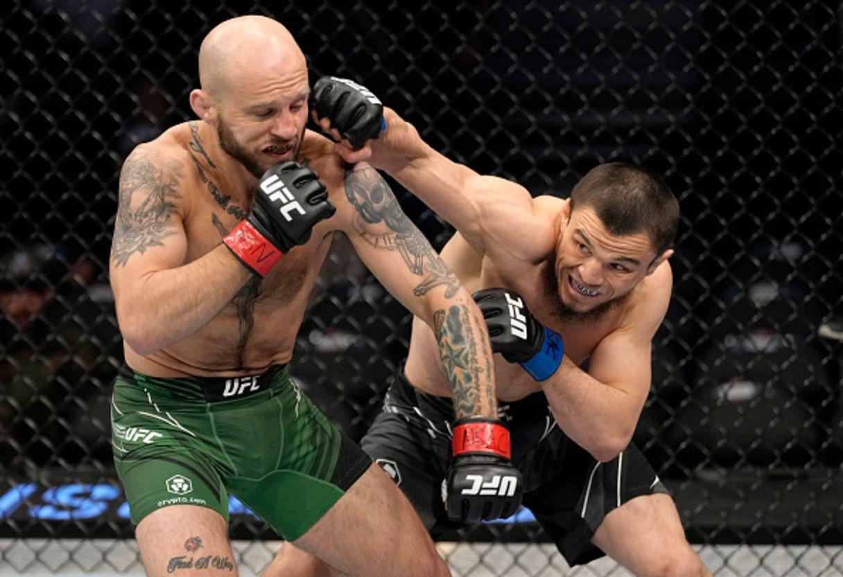 Umar Nurmagomedov during his fight with Brian Kelleher Credits to: Jeff Bottari-Zuffa LLC.