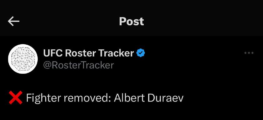 Albert Duraev has been removed