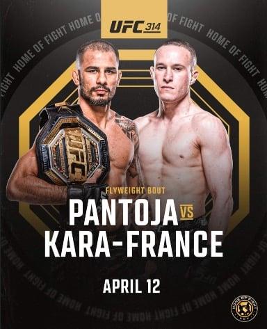 Alexandre Pantoja VS Kai Kara-France is in the works for the Co-main event of UFC 314
