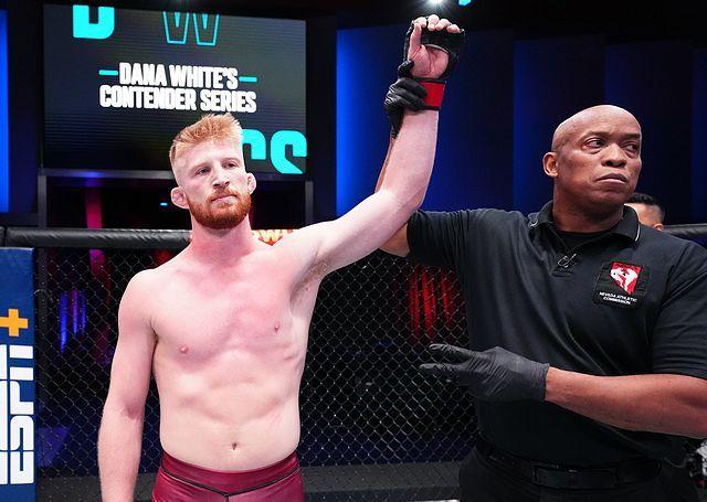 Bo Nickal after his first DWCS win. Photo by Chris Unger/Zuffa LLC