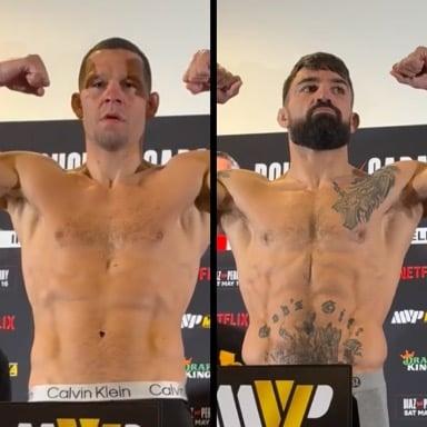 Diaz and Perry both in great shape considering they’ve not been in MMA for years