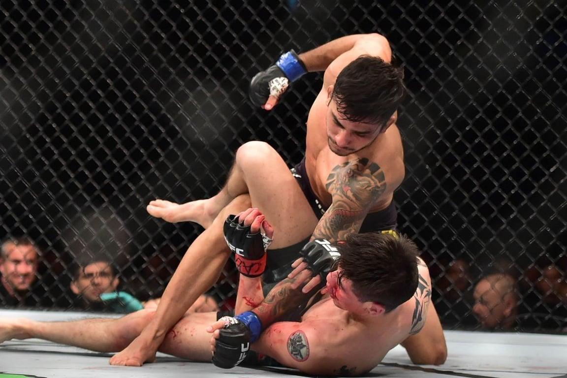 Alexandre Pantoja defeats Brandon Moreno in their second meeting. Credits to: Zuffa LLC.