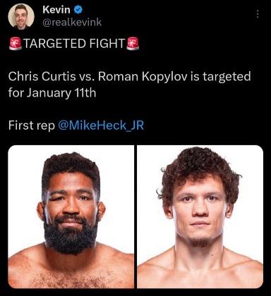 Curtis vs. Kopylov targeted for January 11th!🚨