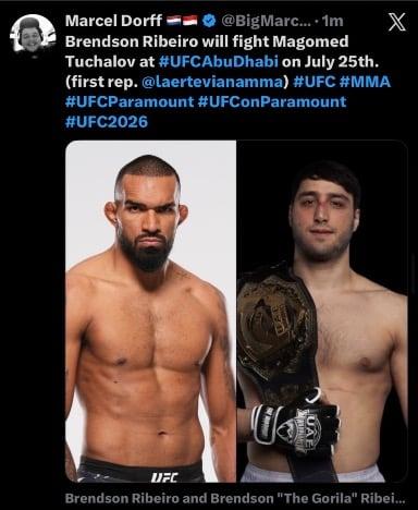 Has Ribeiro done some to offend the matchmakers ? This is his like 4th undefeated prospect in his last 5 fights 