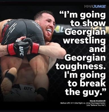 Last names don’t win fights, Merab is being severely underrated. 