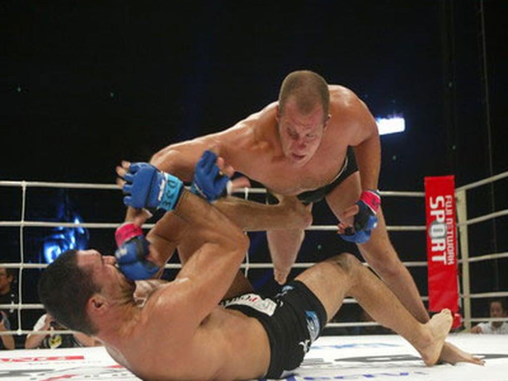 Fedor Emelianenko ground and pounds Big Nog. Credits to: Zuffa LLC
