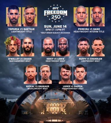UFC Freedom 250 Card