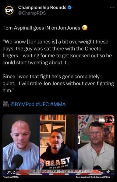 “I will retire Jon Jones without even fighting him” is COLD. 🥶